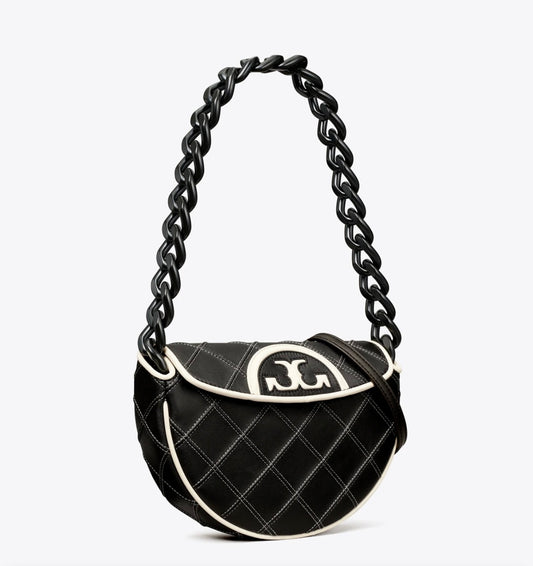 TORY BURCH - Mini Fleming Soft Crescent Bag