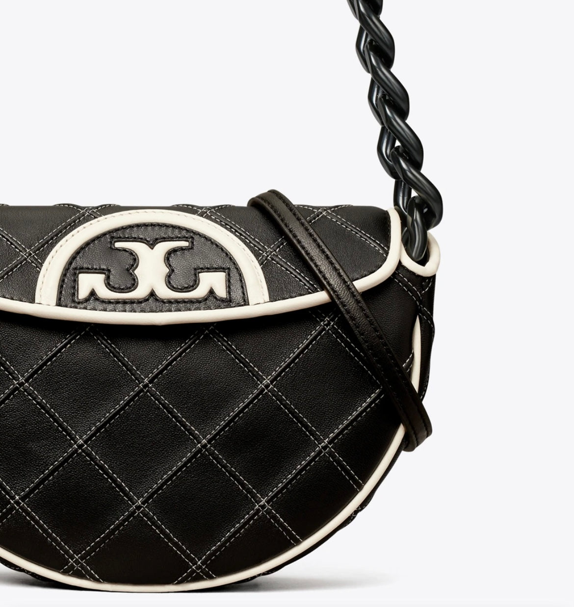 TORY BURCH - Mini Fleming Soft Crescent Bag